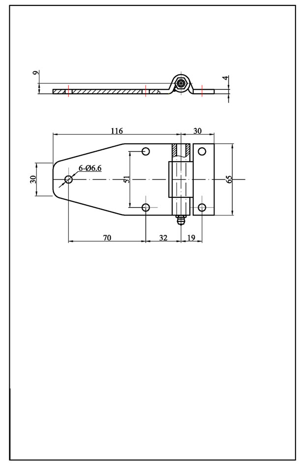 HTB-120SS T型螺釘固定式鉸鏈