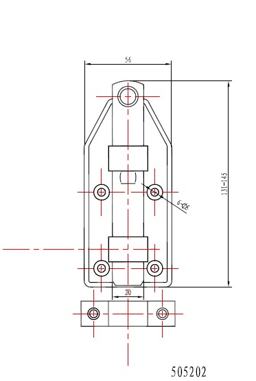 插銷(xiāo)505202 工藝尺寸圖示